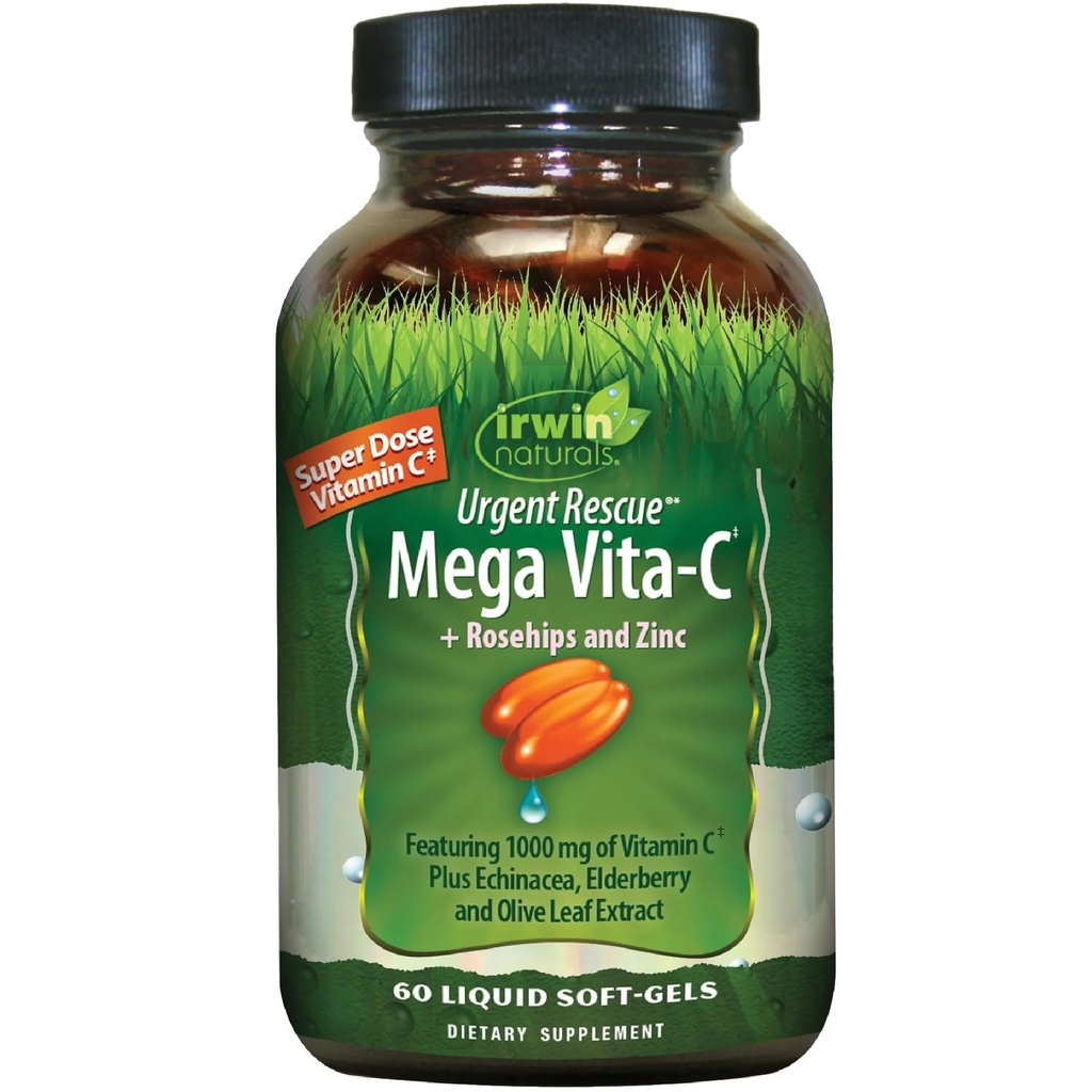 Irwin Naturals Vita C Plus Urgent Rescue, 60 Comte