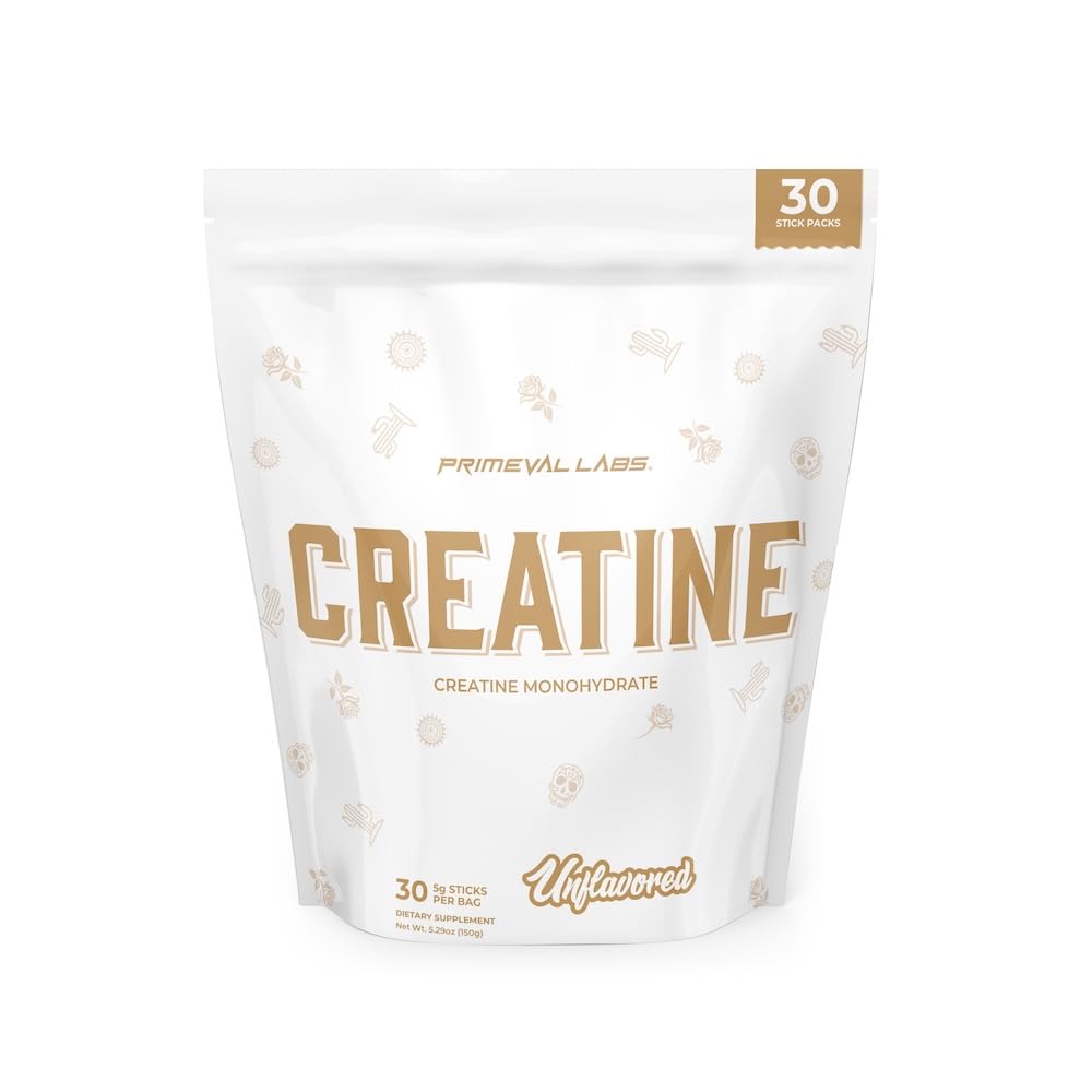 Primeval Labs Nettoyer la poudre monohydratée de la créatine.