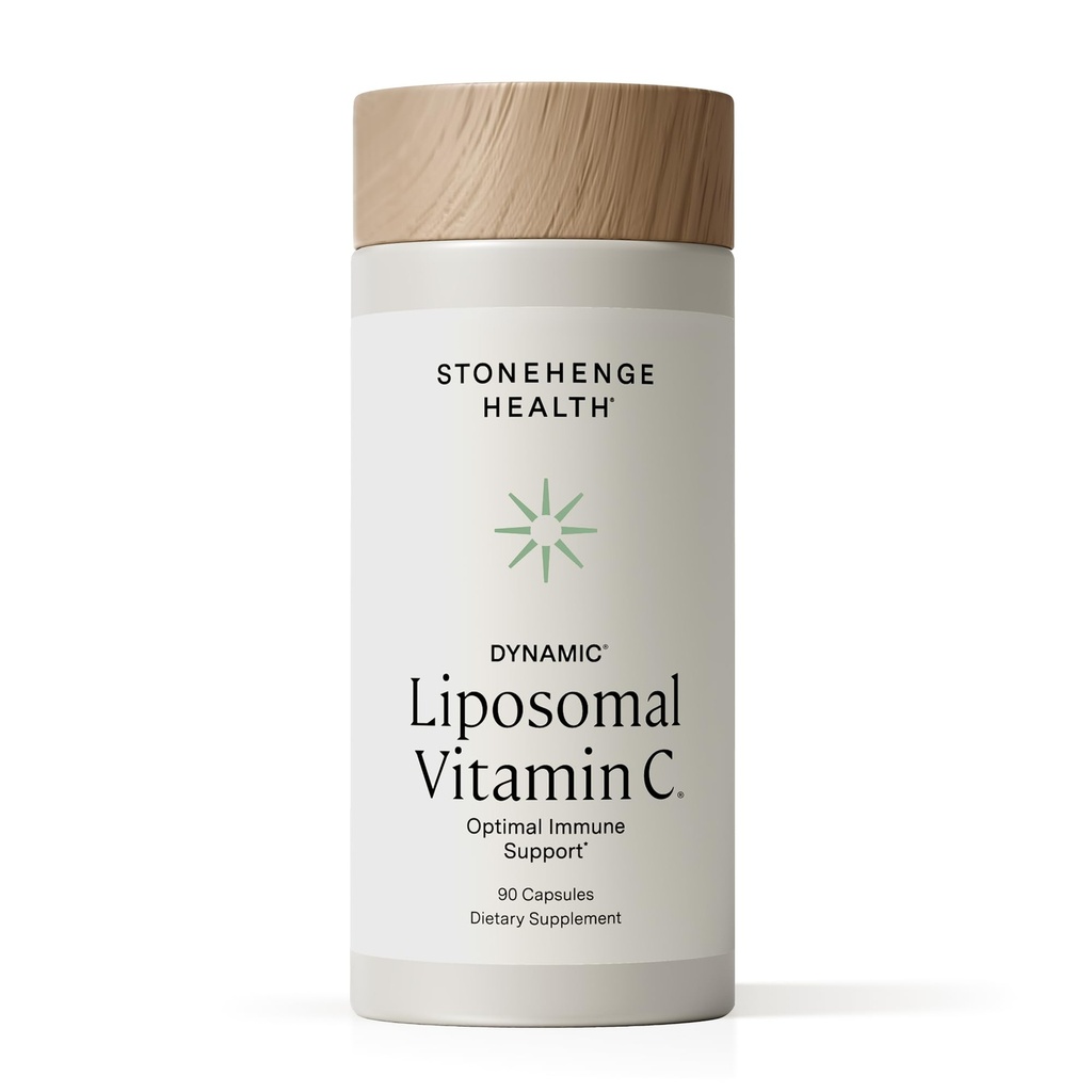 Stonehenge Health Dynamic Liposomal Vitamin C 1500mg - 90 Kapseln - Fortgeschrittene Formel - Phospholipide aus Non-GMO Sonnenblume, Unterstützt gesundes Immunsystem, Collagen Synthesis & Gehirngesundheit