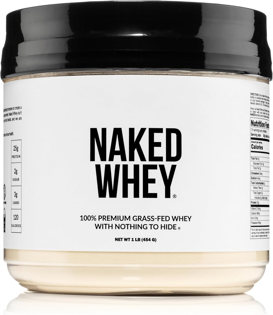 NAMEN Whey 1Lb - Nur 1 Ingredient, Gras Fed Whey Protein Pulver, Ungesättigt, keine Gmos, keine Soja, Glutenfrei, Stimuliertes Wachstum, Enhance Recovery - 15 Servierungen