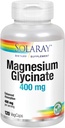 Solaray Magnésium Glycinate 400 mg (120 CT, 30 portions)