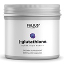 Supplément L-glutathion ultra-haute résistance 98% pour la peau Glowing - Suppléments collagènes pour les femmes et les hommes - 500mg Formule concentrée, Supplément L-glutathion réduit - 60 Capsules