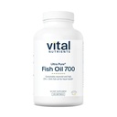 Vital Nährstoffe Ultra Pure® Fischöl 700 | Unterstützt Herz, Gehirn und Gelenke Gesundheit* | Sustainable Sourced High EPA & DHA Omega-3-Fettsäure | Lemon Flavor | Gluten, Dairy & Soy Free | 120 Softgels