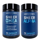 DHEA Ergänzung für Männer + Sheer Alpha - Ultimate T Boosting Stack für Männer