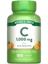 Nature's Truth Vitamin C 1000 mg mit Rose Hips | 110 Caplets | Vegan, Non-GMO, & Gluten kostenlose Ergänzung