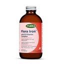 Flora Iron - Vegan Liquid Iron Supplement mit B Vitamine - Angebote Rote Blutzelle & Energie Unterstützung - Hefefrei & Glutenfrei - Delicious Fruit Juice Base - 7.7 fl. oz. Glasflasche
