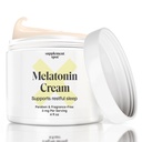 Melatonin Creme für den erholsamen Schlaf – Melatonin Schlafergänzung Zurücksetzen Biologische Körperuhr – Paraben, Duftfrei, Feine Linien und Falten zu reduzieren – natürliche Schlafcreme (4 oz)