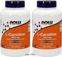Tartrate de L- Carnitine 1000mg, 100 comprimés (paquet de 2)