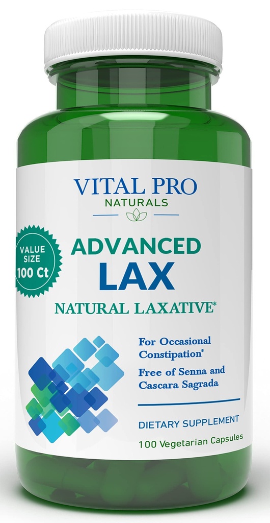 Vital Pro Naturals - Lax Lax naturel avancé Formule 100 Capsules