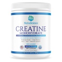 NutraScience Creatine Monohydrat-Pulver mit BioPerine, unterstützt Lean Muskelwachstum und Erholung, 60 Servierungen, 5000mg pro Servierung, Unflavored, GMP sertified, Vegan Friendly, Non GMO