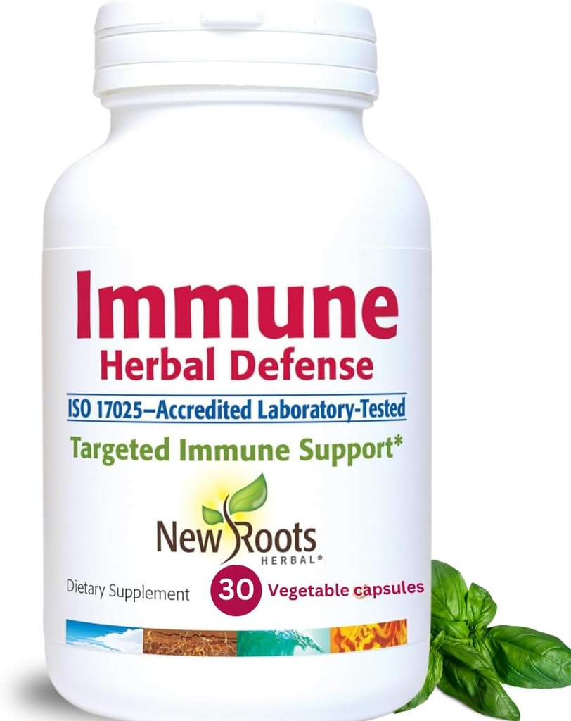 Immun Kräuterverteidigungsergänzung (200mg) mit Reishi Pilz, Astragalus Andrographis, Mehr Kräuterextrakt mit Elderberry, Echinacea (30 Kapseln) | Leistungsstarke Immununterstützungsergänzung