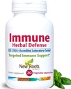 Immun Kräuterverteidigungsergänzung (200mg) mit Reishi Pilz, Astragalus Andrographis, Mehr Kräuterextrakt mit Elderberry, Echinacea (30 Kapseln) | Leistungsstarke Immununterstützungsergänzung