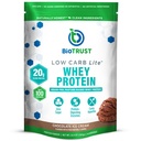 BioTrust Low Carb Lite, 20 Gramm Grass-Fed Whey Protein Isolate, 100 Kalorien, ProHydrolase Verdauungsenzyme, Non-GMO, frei von Soy und Gluten, rBGH-frei (14 Servierungen) (Chocolate Ice Cream)