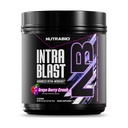 NutraBio Intra Blast Bcaa poudre de supplément d'acide amino, électrolyte et mélange d'hydratation, intra, pré-entraînement et récupération musculaire, 20g Eaa Amino acides poudre, 5g Glutamine- Crush de raisins, 30 portions