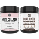 Left Coast Performance Chocolate Bone Broth und Multi Collagen Powder für Gelenk, Haar, Haut und Nägel unterstützen