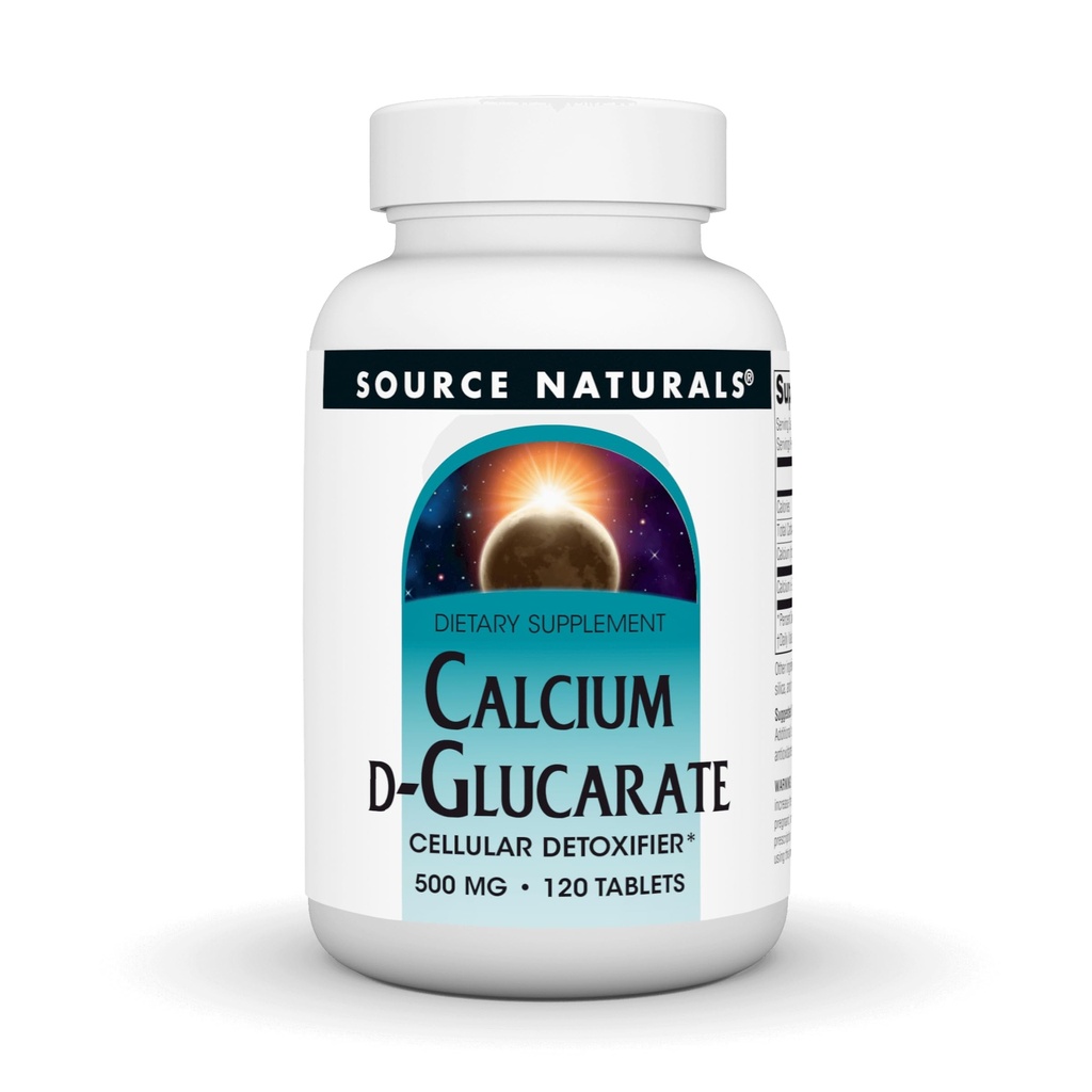 Sources naturelles - Glucarate de calcium D, 500 mg