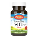 Carlson Mood santé 5-HTP Elite 100 mg avec vitamine B6 - Supplément de soutien et de relaxation de l'humeur - Framboise à croquer - 60 comprimés