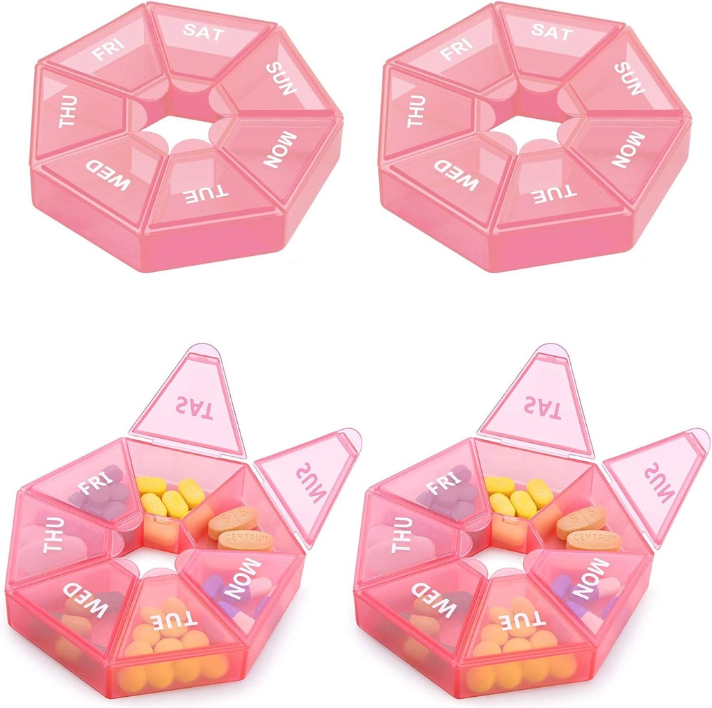 Wöchentliche Pille Organizer Große 7 Tage Pille Box Organizer Tägliche Medizin Fall für Vitamin Fisch Öl Pillen ergänzt Arthritis Freundlich
