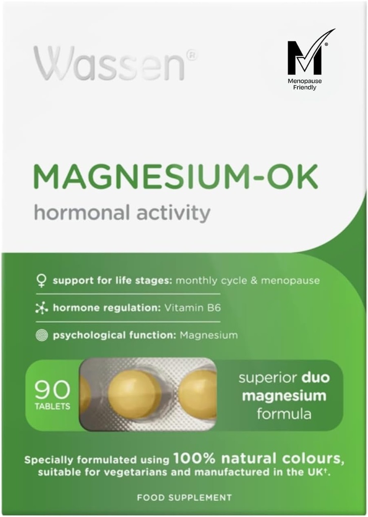 Magnesium OK Vitamine & Mineralien für Frauen während des Monatszyklus 90 Tabletten