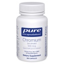 Encapsulations pures Chromium (Picolinate) 500 mcg - pour le métabolisme des lipides et des glucides* - Supplément minéral - Supplément supérieur à l'absorption Chromium - Sans végane et sans gluten - 180 capsules