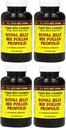 Y.S. Eco Bee Farms, (4 Pack) Royal Jelly, Bee Pollen, Propolis, Plus Korean Ginseng, 90 Kapseln