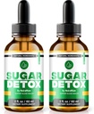 NutraRize (2 Pack) Zucker Detox Drops, SugarDetox Drops, 21-Day Sugar Detox Challenge, All-Natural Liquid Cleanse für Anfänger, Premium Blood Formula Gotas Bewertungen (60 Portionen)