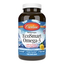 Carlson - EcoSmart Omega-3, 1000 mg Omega-3, source durable, santé cardiaque, soutien de la fonction cérébrale et de la vision, citron, 180 softgels