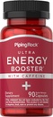 Piping Rock Energy Supplement mit Koffein | 90 Kapseln | Quick Release Energy Booster Pills | Non-GMO, Gluten Free Formula