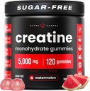 NutraChamps 120 Creatine Gummis für Herren & Frauen - 5g Zucker Free Chewable Creatine Monohydrate Gummis - Unterstützt Proteinsynthese, Muskel Erholung & Workout Performance