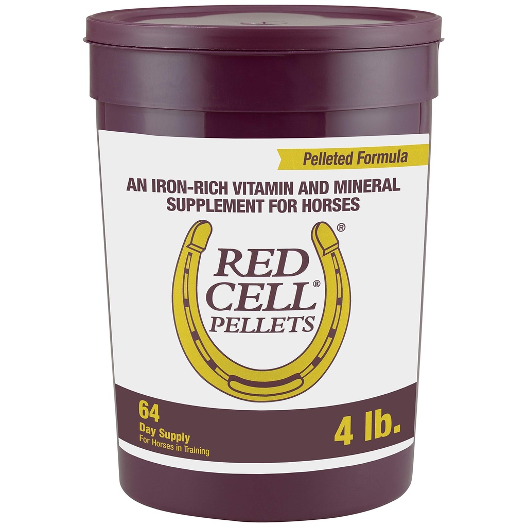 Farnam Horse Health Red Cell Pellets, Vitamin-Iron-Mineral-Ergänzung für Pferde, hilft, wichtige Ernährungszuschläge in der Pferde-Diät, 4 lbs., 64-Day-Versorgung