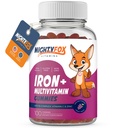 Eisen Gummy Vitamine für Kinder & Teens – Tapioca Basierend - Beste Verkostung - Non-GMO - Glutenfrei - Vegan - Kaubare Eisenergänzung w/Vitamin A, C, B3, B5, B6, B12, Folsäure, Biotin & Zink 100ct