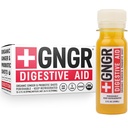+GNGR Gingembre Digestif Organic Shots with Probiotiques, Gut Health, Colon Cleanse, Bloating Relief, Gut Detox, Immunity Shots with Ginger Juice, Turmeric, Black Pepper. (2 Oz, pack de 12)