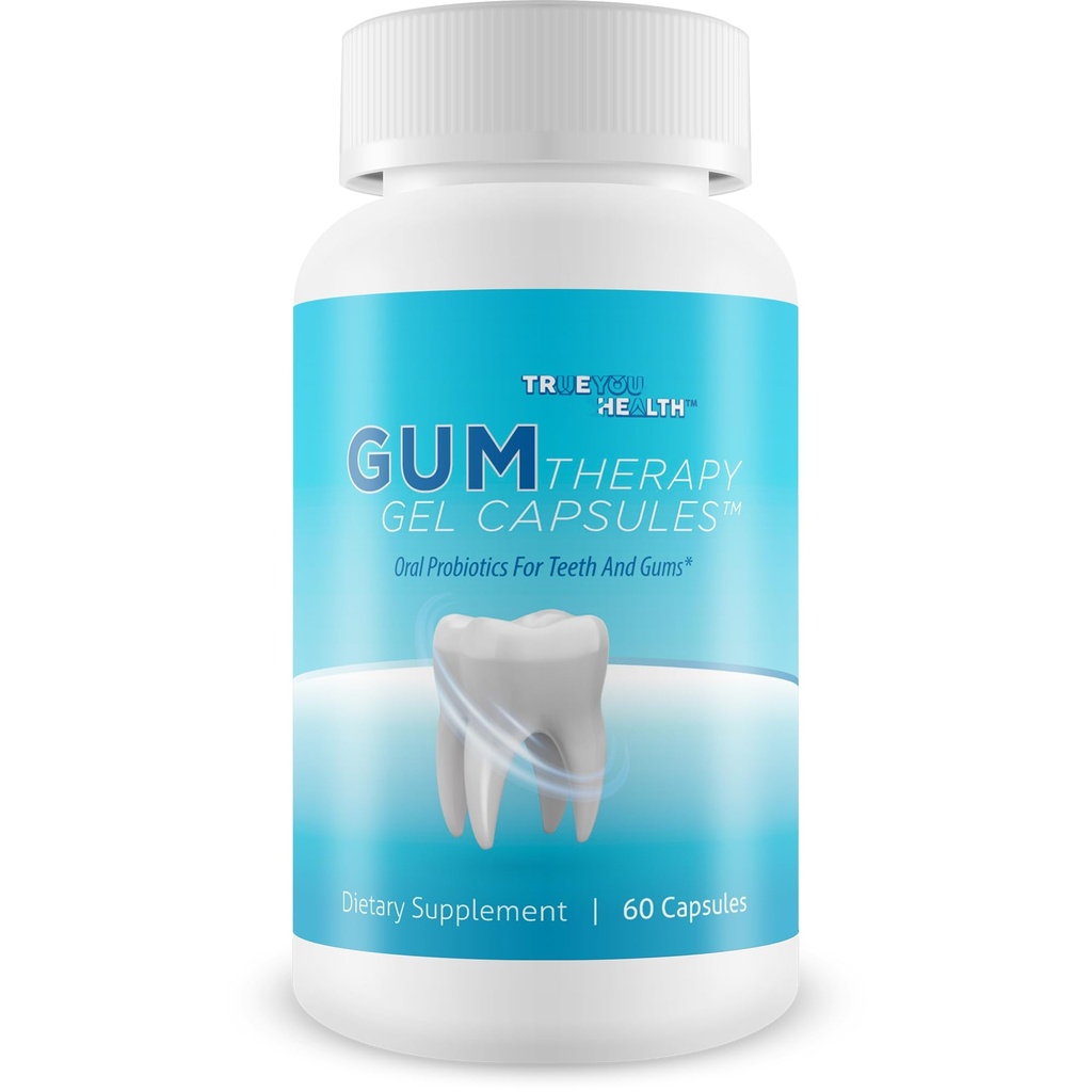 Gum Therapy Gel Capsules - Notre meilleur probiotique de soutien de la gum et des dents - Probiotiques dentaires buccaux Suppléments de santé de la gum - Probiotique de la gum et des dents - Nos meilleurs probiotiques oraux pour les dents et les gencives - Supplément de la gum