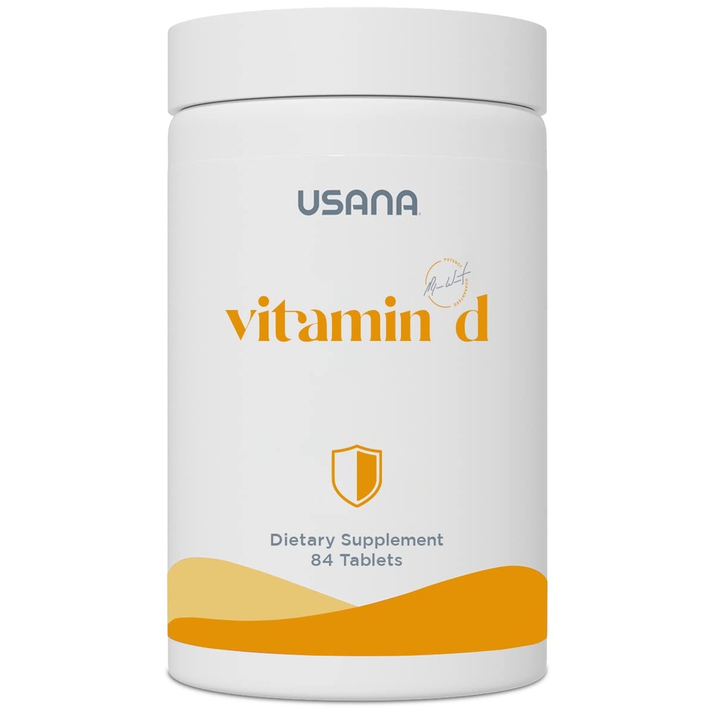 USANA Vitamin D Maximum-Strength 2.000 IU Vitamin D Supplement zur Unterstützung eines bereits gesunden Immunsystems* - 84 Tabletten