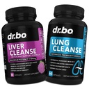 DR. BO Liver Cleanse & Lung Support Pillen - Kräuterreiniger Formeln zur Unterstützung von Leber & Lung Health