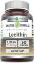 Erstaunliche Formeln Lecithin 1200 Mg | Softgels Supplement | Non-GMO | Gluten-Free | Made in USA (1 Pack | 240 Count)