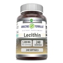 Formules étonnantes Lécithine 1200 Mg. softgels Supplément.