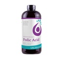 Solutions de vie Supplément à l'acide folique liquide – 800 mcg de vitamine B9 par portion – Berry Flavor, 8 fl oz – Absorption rapide, soutien prénatal, cardiaque et cérébral