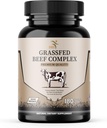 Rindfleisch Organergänzung - Gras Fed & Weide Raised - Total Body Wellness & Performance, Organkomplex mit 3000 mg Desiccated Beef Liver, Herz, Nieren, Pancreas, Spleen (180 Kapseln)