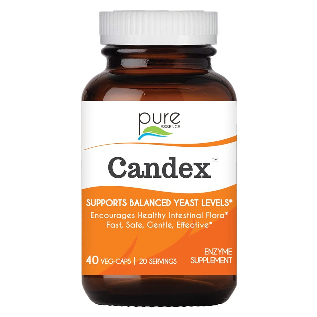 Pure Essence Candex Supplement - Yeast Overgrowth Supplement mit Verdauungsenzymen, Hefe Infektion Probiotic Aid für Männer und Frauen - 40 Kapseln