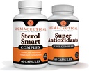 Niacin – Beta Sitostérol – Policosanol – Stérols végétaux - Ail – Supplément Cayenne Plus Supplément Super Antioxydant - Goji Berry, Acai Berry, Mangosteen, Resveratrol, Pomégranate & Noni
