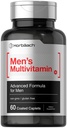Horbäach Mens Multivitamin | 60 Caplets | Erweiterte Formel | mit Vitamin C, D, Magnesium, Mineralstoffe & More | Non-GMO & Gluten Kostenlose Ergänzung