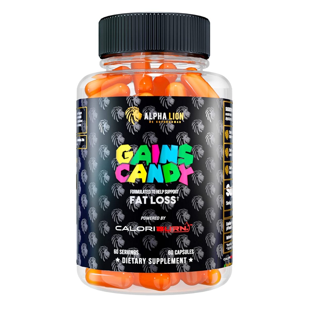 ALPHA LION Gains Candy, Pillen, die Weight Loss, Energy Supplements, 100% Natural Extract, Calorie Burning, Regulates Healthy Metabolism, 60 Kapseln (Fat Loss - CaloriBurn®)