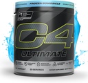 Cellucor C4 Ultimate Pre Workout Powder - Sugar Free Preworkout Energy Supplement für Männer und Frauen - 300mg Koffein + TeaCrine + Dynamine + Kreatin - Gefrorene Bomben, 20 Portionen