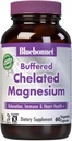 Bluebonnet Nutrition Albion Buffered Chelat Magnesium 200 mg, Magnesiumoxid, Stress Relief, Vegan, Non GMO, Glutenfrei, Sojafrei, Milchfrei, Kosher, 60 Gemüsekapseln, 1 Monat Versorgung