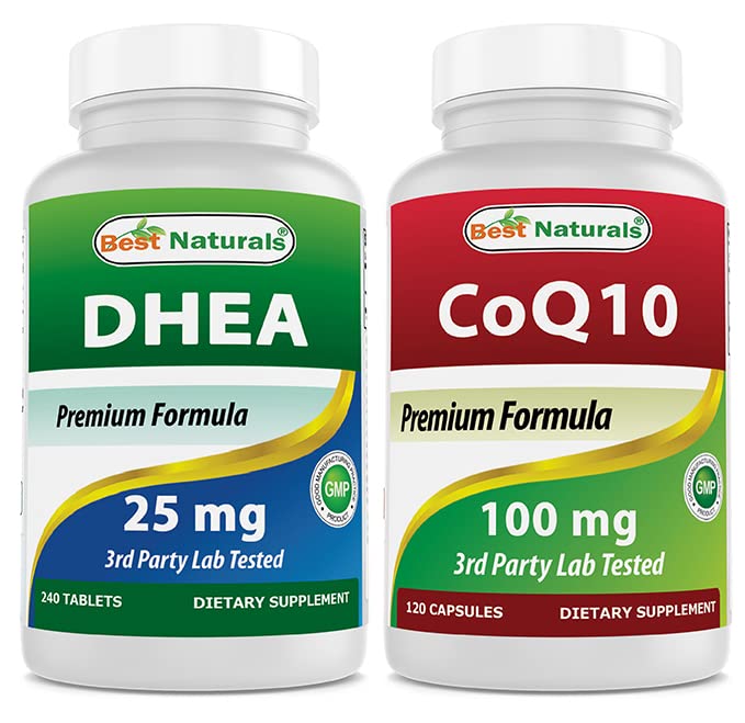 Meilleurs naturels DHEA 100mg & COQ10 100 mg