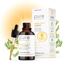 Pure TheraPro Rx Vegan A-D-K gouttes-6 Mon Approvisionnement-Vitamine A(Palmitate & Betacarotène), Vitamine liposomale D3(sous forme de cholécalciférol végétalien), Vitamine liposomale K2(MK-4 & MK-7)Supporte Immunité et santé osseuse-20mL