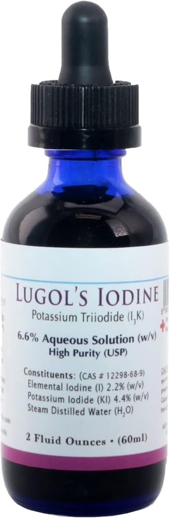 Lugols Iodine (Potassium Triiodide 6.6%) USP 2 Oz