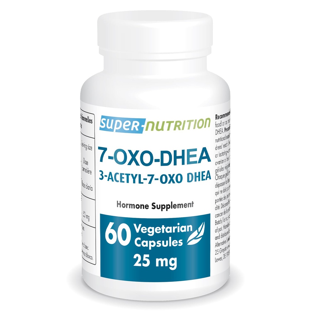 Supersmart 7-OXO DHEA 25mg - Advanced DHEA Metabolite Supplement | Non-GMO & Gluten Free - 60 Vegetarische Kapseln
