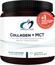 Conceptions pour le collagène de santé + MCT, non aromatisé - Peptides de collagène hydrolysés à l'huile de MCT en poudre pour promouvoir la concentration mentale, l'énergie durable, la peau et la santé des git (30 portions)